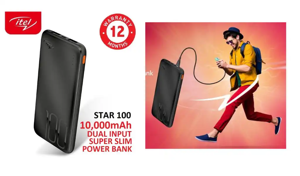 Itel 10000mAh Power Bank