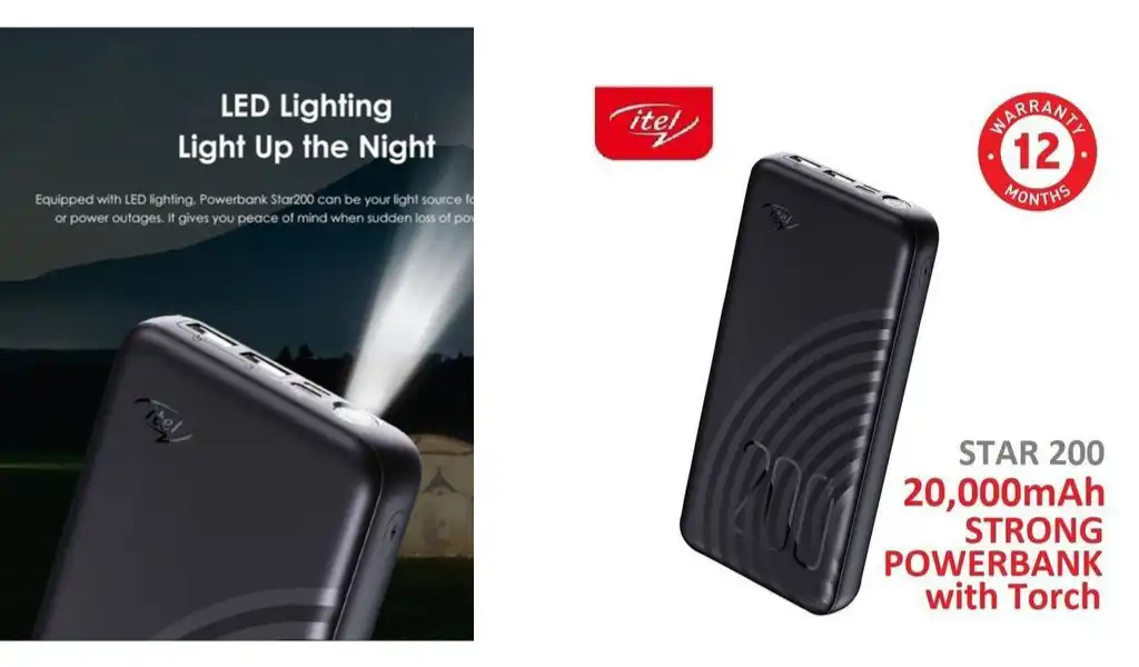 Itel 20000mAh Power Bank