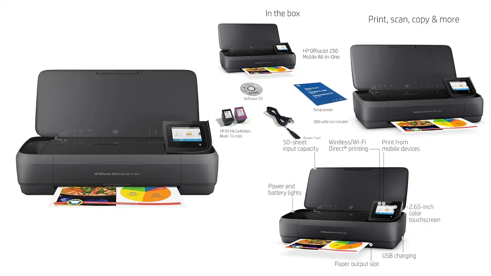 HP Officejet 250 Portable Printer