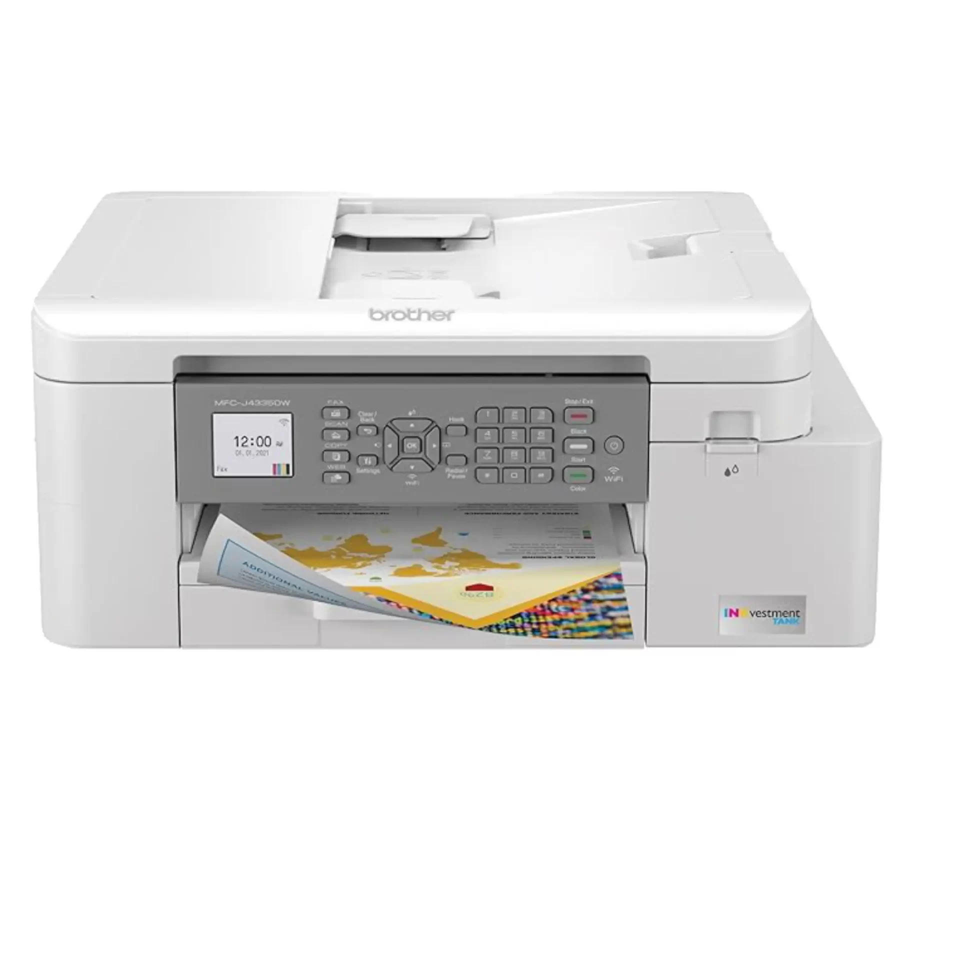 Brother MFC-J4335DW INKvestment Tank All-in-One Printer with Duplex and Wireless Printing Plus Up to 1-Year of Ink in-Box