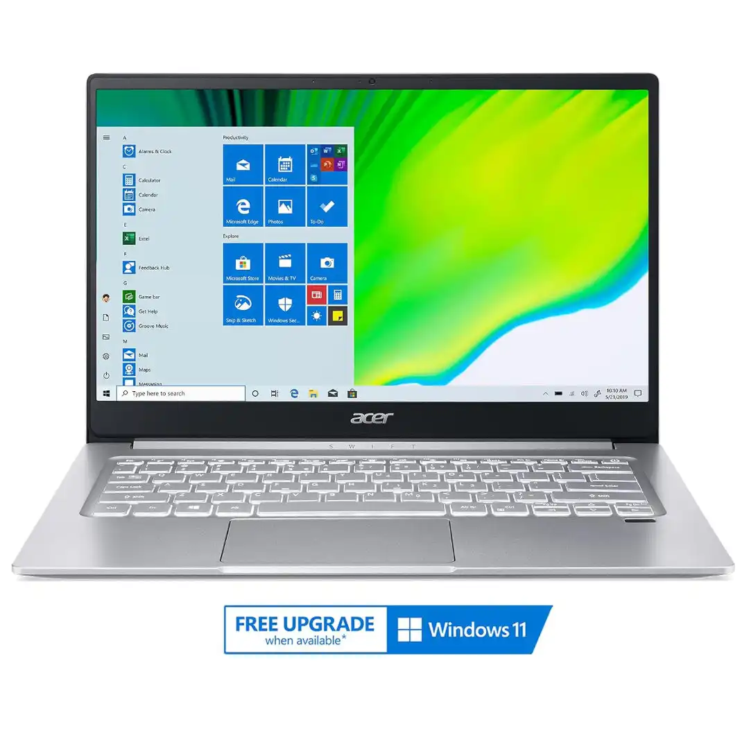 Acer Swift 3 Thin & Light Laptop, 14" Full HD IPS, AMD Ryzen 7 4700U Octa-Core with Radeon Graphics, 8GB LPDDR4, 512GB NVMe SSD, Wi-Fi 6, Backlit KB, Fingerprint Reader, Alexa Built-in