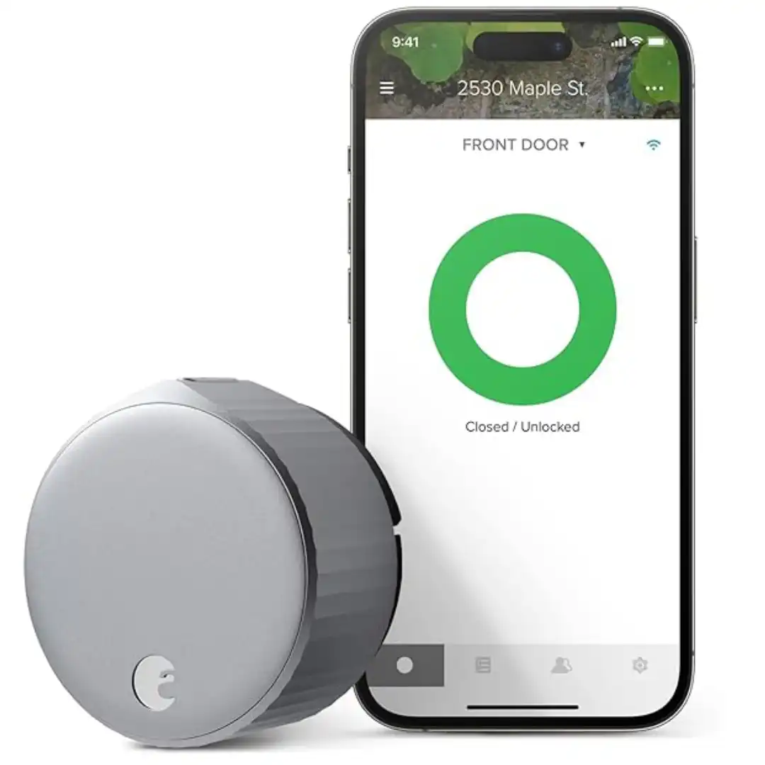 August Home AUG-SL05-M01-S01 August Wi-Fi, (4th Generation) Smart Lock, Silver