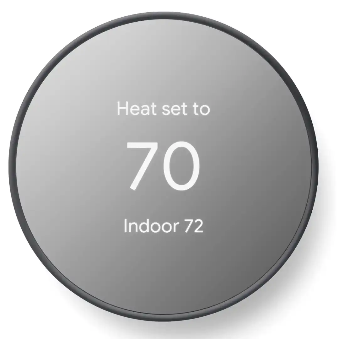 Google Nest Thermostat - Smart Thermostat for Home - Programmable Wifi Thermostat - Charcoal