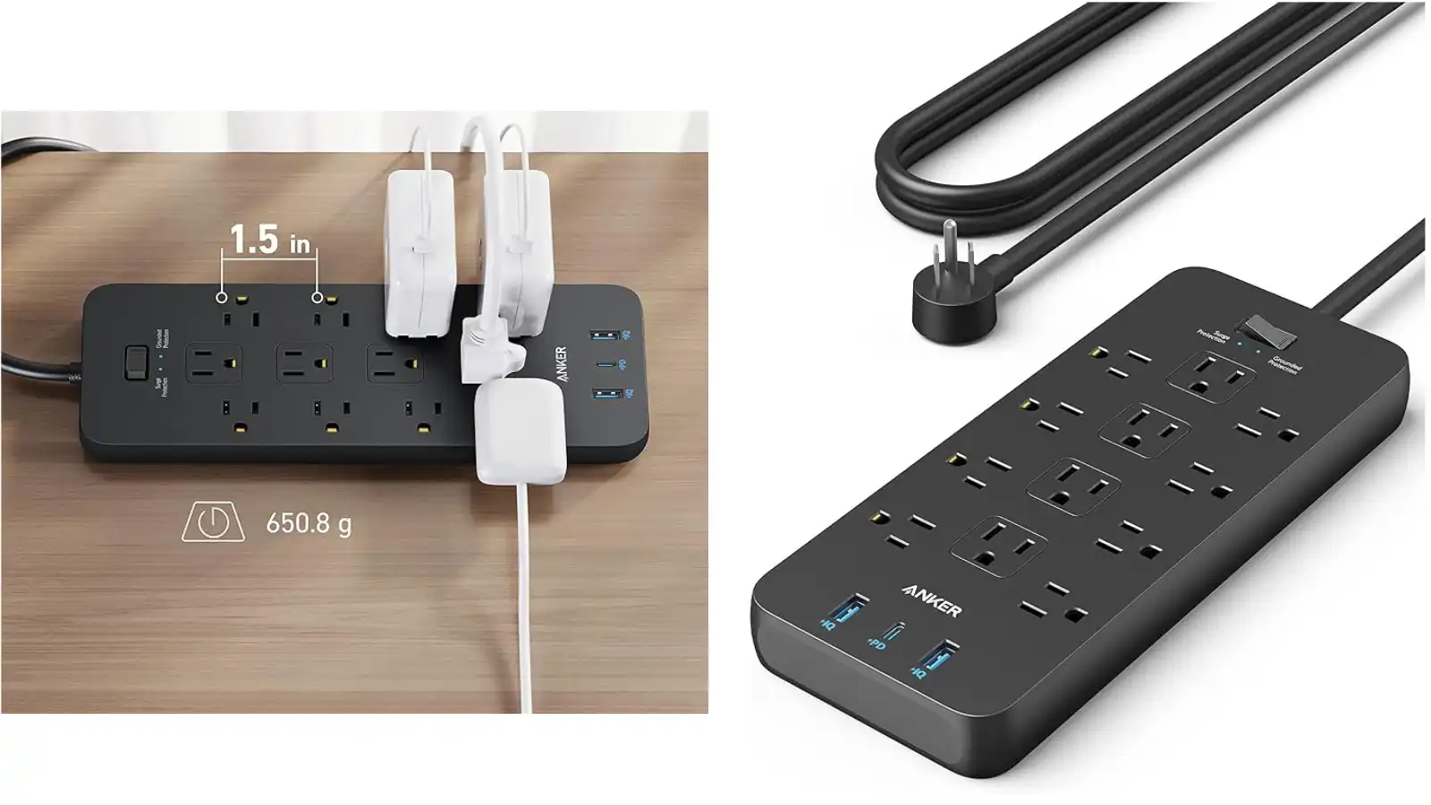 Anker Power Strip Surge Protector for Homes and Offices