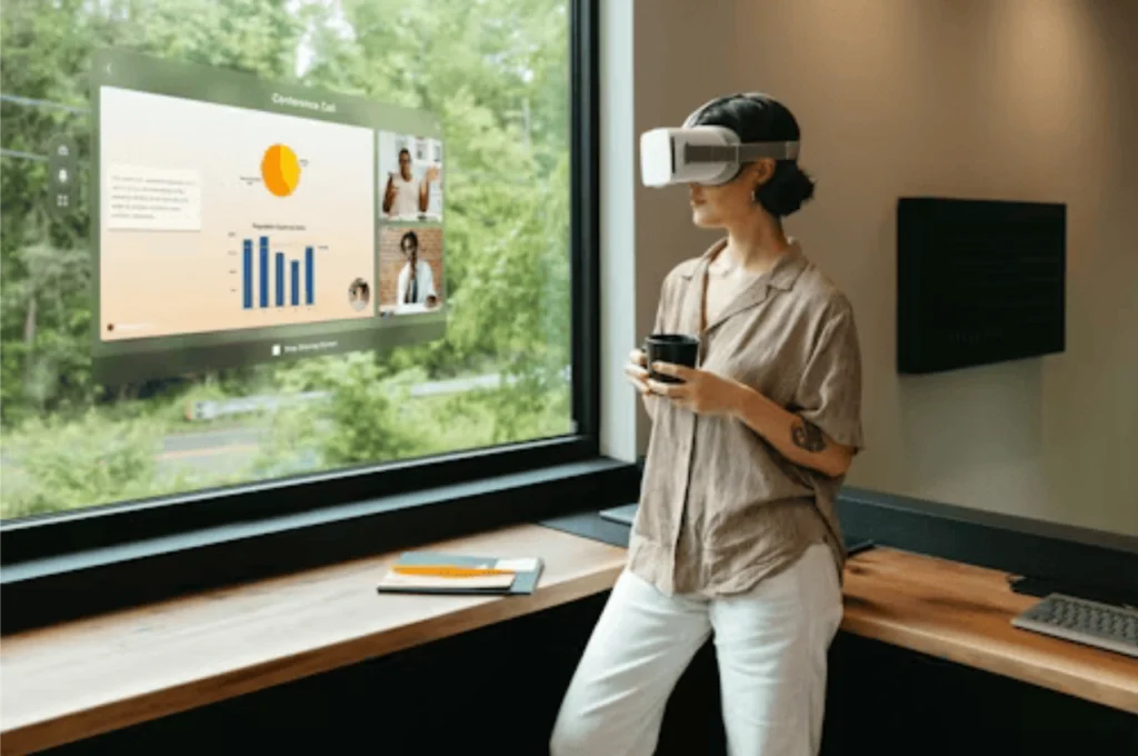 Smart home installation showing connected devices in a modern living room