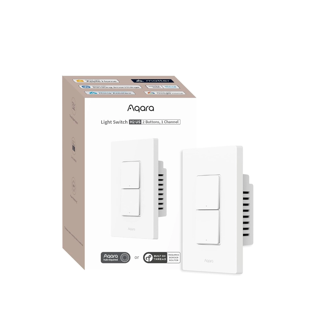 Matter smart home standard Aqara H2 switch connects Alexa Google Apple HomeKit
