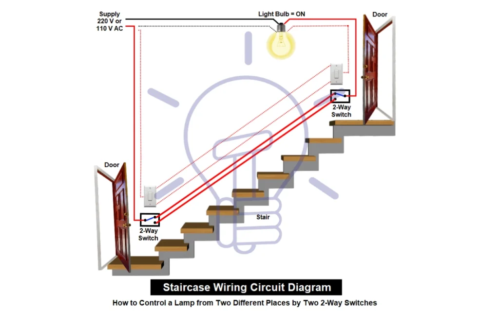 three way smart light switch wiring diagram staircase two locations