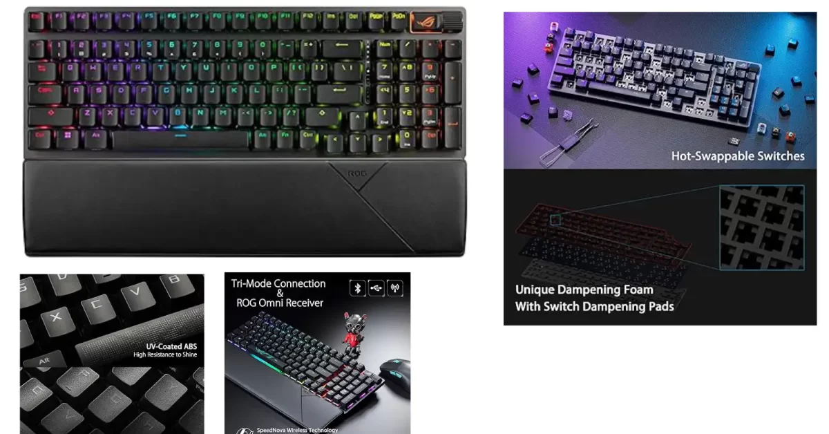 Asus Rog Strix Scope II 96 Wireless Gaming Keyboard