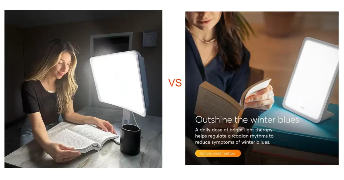 Carex DayLight Elite vs Lumie Mini light therapy lamp review