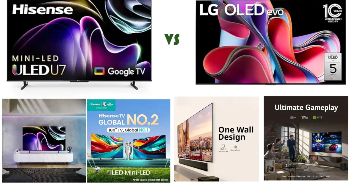 Hisense U7K vs LG G3 OLED evo